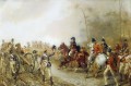 The Duke Of Wellington On The Road To Quatre Bras Robert Alexander Hillingford historical battle scenes